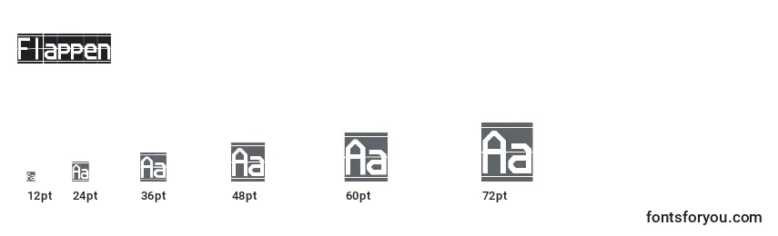 Flappen Font Sizes