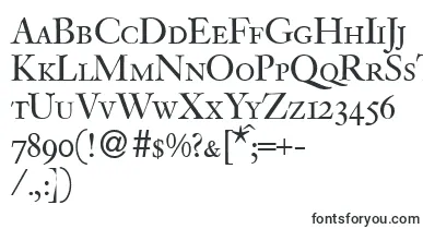 VanlocapsdbBold font – standard Fonts