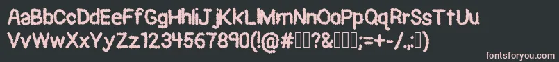 fuente BlackPixel – Fuentes Rosadas Sobre Fondo Negro