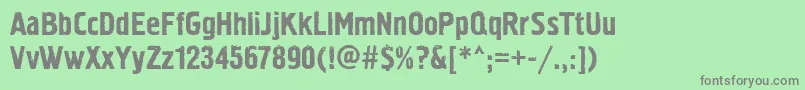 Pollock2ctt Font – Gray Fonts on Green Background