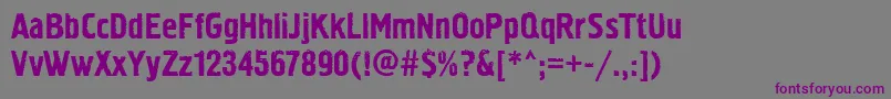 Шрифт Pollock2ctt – фиолетовые шрифты на сером фоне