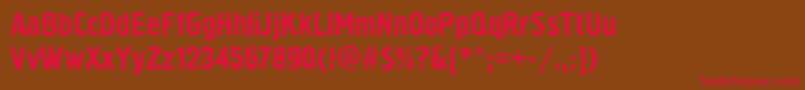 Pollock2ctt Font – Red Fonts on Brown Background
