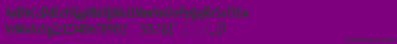 QuixleyLet Font – Black Fonts on Purple Background