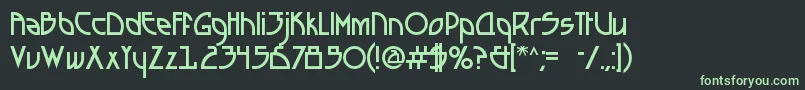 SeizedFutureA Font – Green Fonts on Black Background