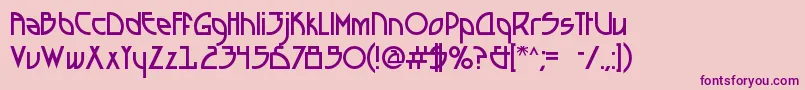 SeizedFutureA Font – Purple Fonts on Pink Background