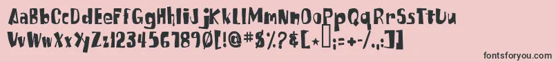 Saiba mais sobre a fonte Russpongefont Fonte Russpongefont – fontes pretas em um fundo rosa