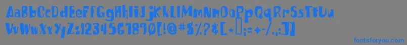 More about Russpongefont Font Russpongefont Font – Blue Fonts on Gray Background