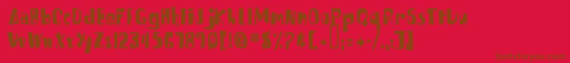 Подробнее о шрифте Russpongefont Шрифт Russpongefont – коричневые шрифты на красном фоне