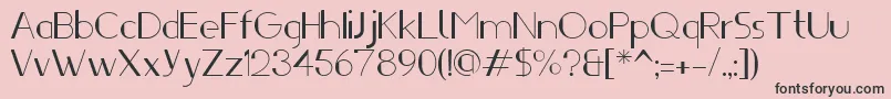 Ifti Font – Black Fonts on Pink Background