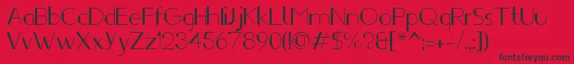 Ifti Font – Black Fonts on Red Background