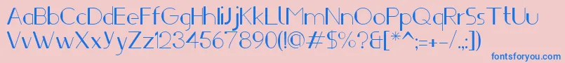 Ifti Font – Blue Fonts on Pink Background