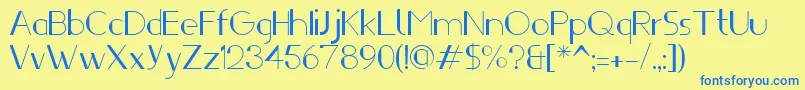 Ifti Font – Blue Fonts on Yellow Background