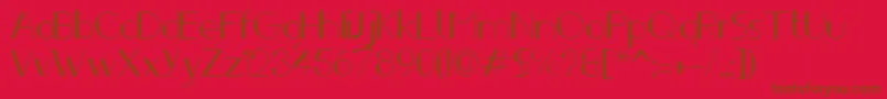 Ifti Font – Brown Fonts on Red Background