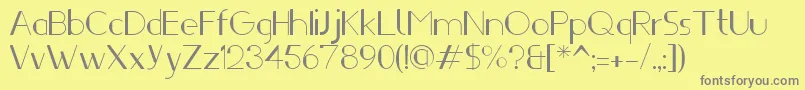 Ifti Font – Gray Fonts on Yellow Background