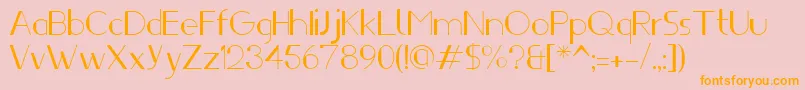 Ifti Font – Orange Fonts on Pink Background