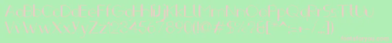 Ifti Font – Pink Fonts on Green Background