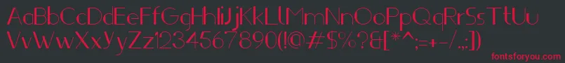Ifti Font – Red Fonts on Black Background