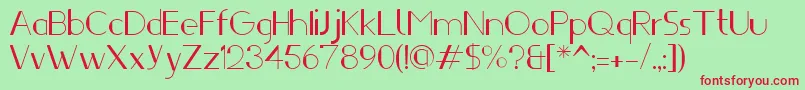 Ifti Font – Red Fonts on Green Background