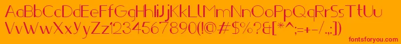 Ifti Font – Red Fonts on Orange Background