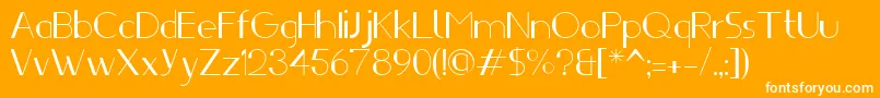 Ifti Font – White Fonts on Orange Background