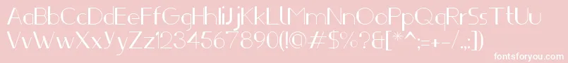 Ifti Font – White Fonts on Pink Background