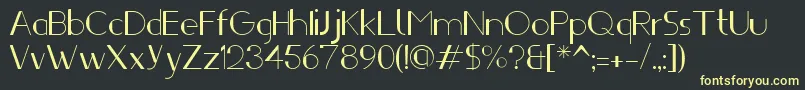 Ifti Font – Yellow Fonts on Black Background