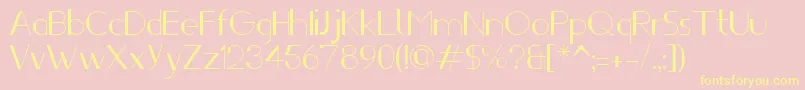 Ifti Font – Yellow Fonts on Pink Background