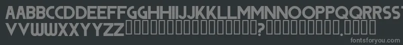 Więcej informacji o czcionce Dodge Czcionka Dodge – szare czcionki na czarnym tle