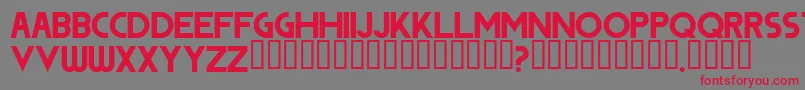 Dodge Font – Red Fonts on Gray Background