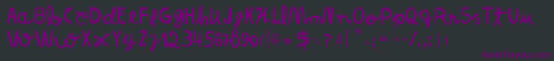 ResistanceUntilTheEnd Font – Purple Fonts on Black Background