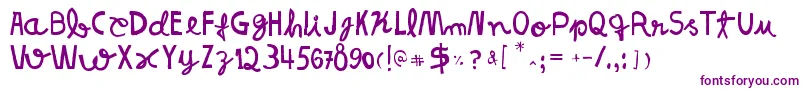 ResistanceUntilTheEnd Font – Purple Fonts on White Background