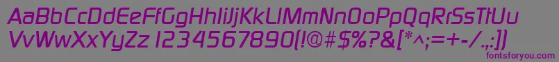 DigitalItalic-fontti – violetit fontit harmaalla taustalla