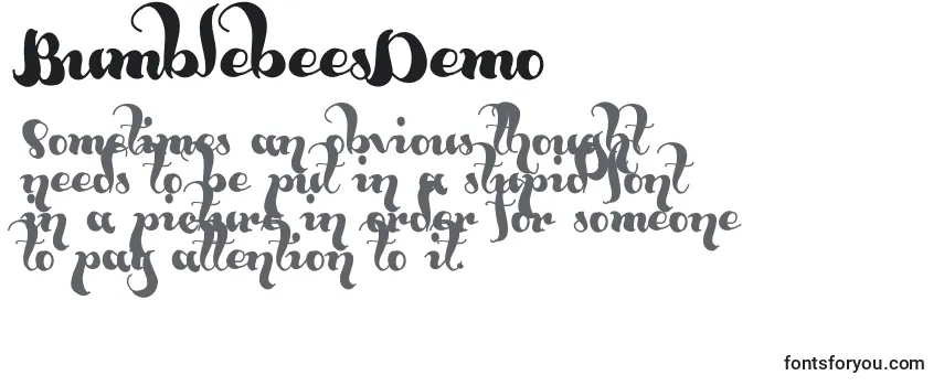 BumblebeesDemo フォントのレビュー
