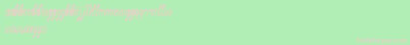 Fonte BlackStallion – fontes rosa em um fundo verde