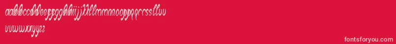 BlackStallion Font – Pink Fonts on Red Background