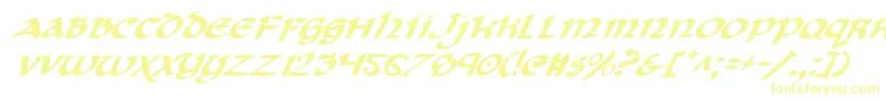 CryUncialItalic Font – Yellow Fonts