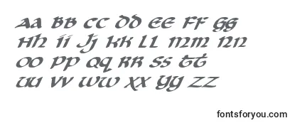 Review of the CryUncialItalic Font
