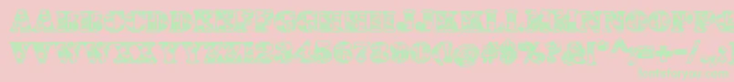 DolenTaith Font – Green Fonts on Pink Background