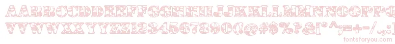 DolenTaith Font – Pink Fonts on White Background