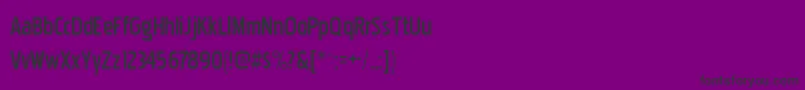 フォントPakenhamcndbk – 紫の背景に黒い文字
