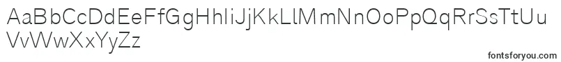 Czcionka Analogue35thin – rosta typografia