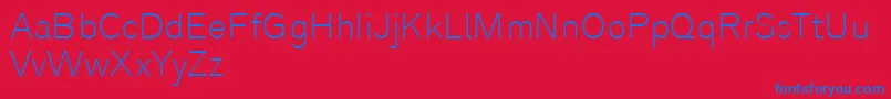 Analogue35thin Font – Blue Fonts on Red Background