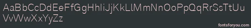 Analogue35thin Font – Pink Fonts on Black Background