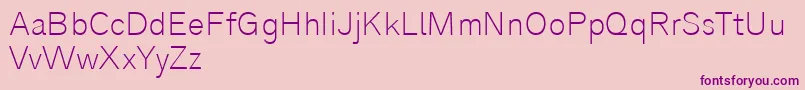 Analogue35thin Font – Purple Fonts on Pink Background