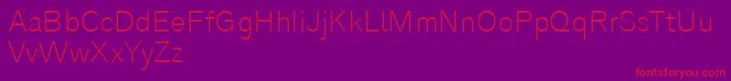 Analogue35thin Font – Red Fonts on Purple Background