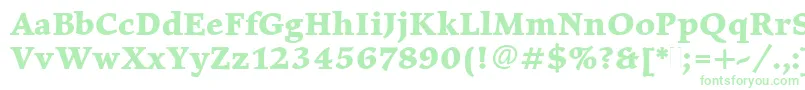 ElysiumBoldPlain Font – Green Fonts on White Background