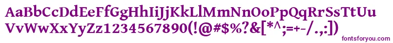 Genbkbasb Font – Purple Fonts on White Background