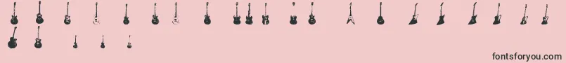 Gibson+Family+Font-Schriftart – Schwarze Schriften auf rosa Hintergrund