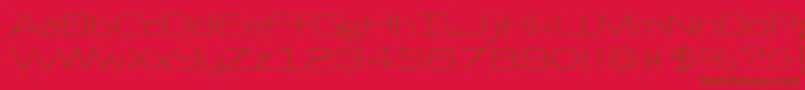 PfbaselineproThin Font – Brown Fonts on Red Background
