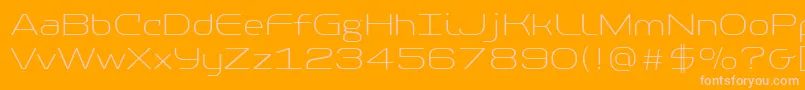 PfbaselineproThinフォントについての詳細 フォントPfbaselineproThin – オレンジの背景にピンクのフォント